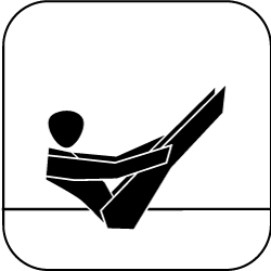 icon Pilates schwarz auf weiss 250px