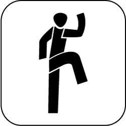 icon Pilates schwarz auf weiss 250px